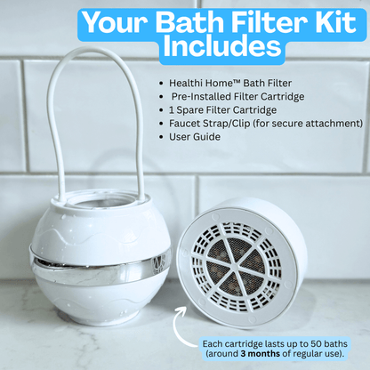Healthi Home™ Bath Filter – Gentle Clean Water for Sensitive Skin