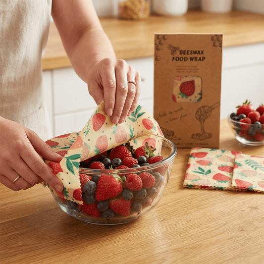 HealthiHome™ Organic Beeswax Wraps (Pack of 3)