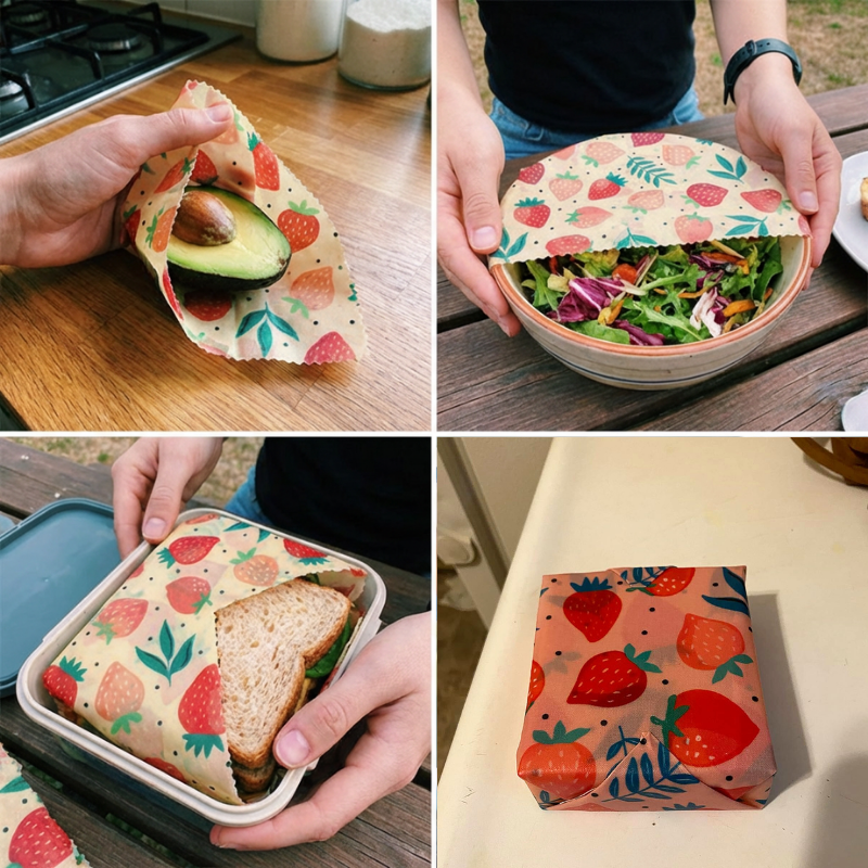 HealthiHome™ Organic Beeswax Wraps (Pack of 3)